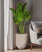 NEO30-BB Напольное кашпо для цветов IDEALIST Премиум  Нео, высокое, Д30 В40 см, бежевое, 24 литра