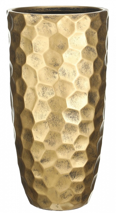 Напольное кашпо IDEALIST LITE Мозаик, ваза, золотое, Д41.5 В77 см