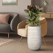 Напольное кашпо IDEALIST LITE Роу Высокое, слоновая кость, Д36.5 В61 см