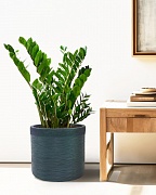 Напольное кашпо IDEALIST Lite Флоранжери, круглое, темно-зеленое Д33.5 В31.5 см