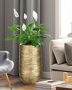 Напольное кашпо IDEALIST LITE Роу Высокое, золотое, Д36.5 В61 см