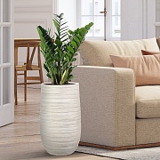 Напольное кашпо IDEALIST LITE Роу Высокое, слоновая кость, Д36.5 В61 см