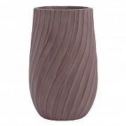 VEL48-BRN Напольное кашпо для цветов IDEALIST Премиум Велюр, высокое, Д48 В74 см, цвет кофе, 120 литров