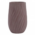 VEL48-BRN Напольное кашпо для цветов IDEALIST Премиум Велюр, высокое, Д48 В74 см, цвет кофе, 120 литров