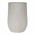 VEL35-BB Напольное кашпо для цветов IDEALIST Премиум Велюр, высокое, Д35 В55 см, цвет айвори, 45 литров