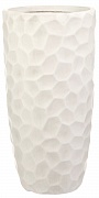 Напольное кашпо IDEALIST LITE Мозаик, ваза, слоновая кость, Д23 В46 см