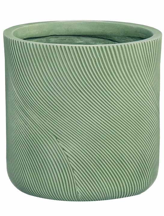 Настольное кашпо IDEALIST LITE Флоу Ваза, зеленое, Д24 В24.5 см