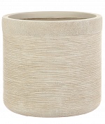 Настольное кашпо IDEALIST LITE Флоранжери, круглое, кремовое, Д26 В25 см