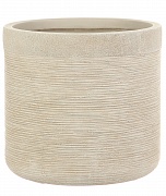 Настольное кашпо IDEALIST LITE Флоранжери, круглое, кремовое, Д26 В25 см