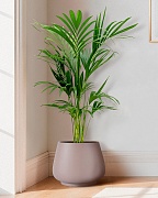 DUN37-BRN Напольное кашпо для цветов IDEALIST Премиум Дюна, Д37 В29 см, цвет кофе с молоком, чаша, 30 литров