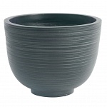 RIF24-GRN Настольное кашпо для цветов IDEALIST Премиум Риф, чаша, Д24 В18 см, темно-зеленое, 4 литра