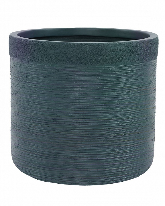 Напольное кашпо IDEALIST Lite Флоранжери, круглое, темно-зеленое Д33.5 В31.5 см