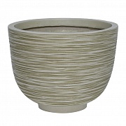 RIF30-WG Настольное кашпо для цветов IDEALIST Премиум Риф, чаша, Д30 В23 см, бело-зеленое, 8 литров
