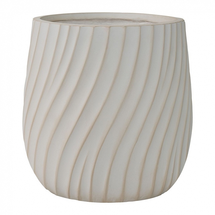 Кашпо Велюр, айвори,  высокое Д43 В44 см