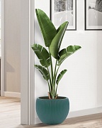 MAR36-GRN Напольное кашпо для цветов IDEALIST Премиум Марс, Д36 В29, изумрудное, круглое, 20 литров