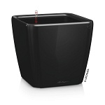 Напольное кашпо с автополивом LECHUZA Квадро 50 ЛС, с субстратом в комплекте, черное, Ш50 Д50 В46,5 см