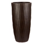 Напольное кашпо IDEALIST LITE Буллет, коричневое, Д42 В77.5 см