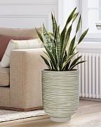 NEO30-GRN Напольное кашпо для цветов IDEALIST Премиум Нео, высокое, Д30 В40 см, зеленое, 24 литра