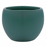 MAR49-GRN Напольное кашпо для цветов IDEALIST Премиум Марс, Д49 В38 см, изумрудное, круглое, 55 литров