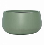 STN42-GRN Напольное кашпо для цветов IDEALIST Премиум Сатин, чаша, Д42 В21 см, зеленое, 27 литров
