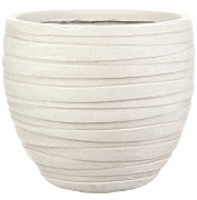 Настольное кашпо IDEALIST LITE Роу, круглое, слоновая кость, Д27 В25.5 см