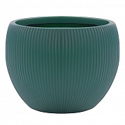 MAR36-GRN Напольное кашпо для цветов IDEALIST Премиум Марс, Д36 В29, изумрудное, круглое, 20 литров