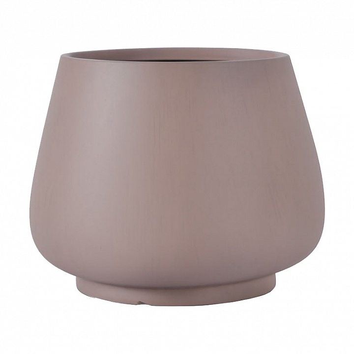 DUN54-BRN Напольное кашпо для цветов IDEALIST Премиум Дюна, Д54 В42 см, цвет кофе с молоком, чаша, 93 литра