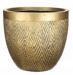 Напольное кашпо IDEALIST LITE Лотус, круглое, золотое, Д37 В33.5 см