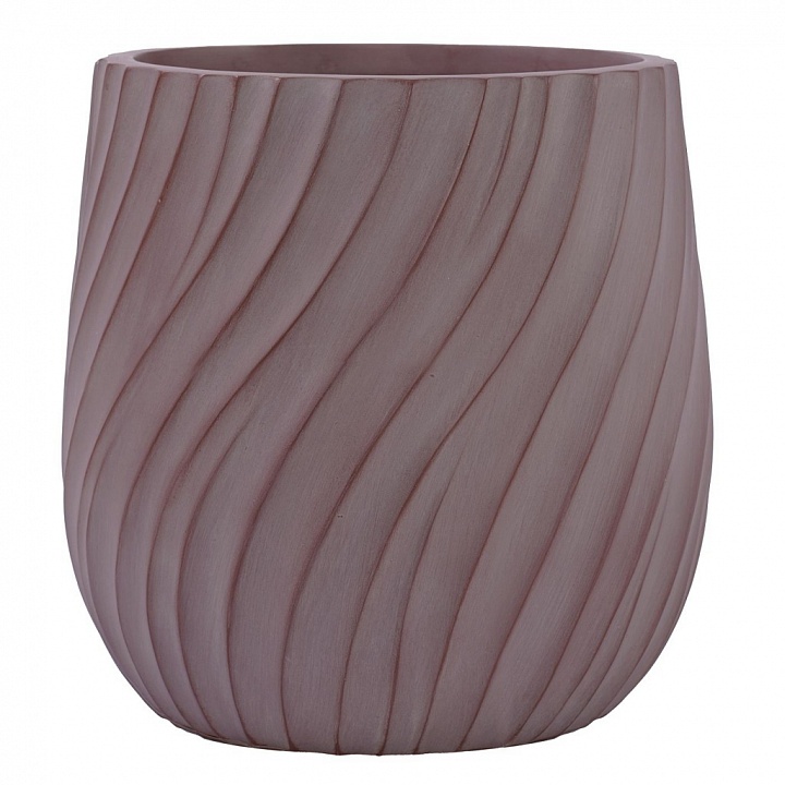 VELRV22-BRN Настольное кашпо для цветов IDEALIST Премиум Велюр, круглое, Д22 В22 см, цвет кофе, 7 литров