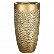 Напольное кашпо IDEALIST LITE Лотус Высокое, круглое, золото, Д38 В72 см