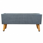 Настольное кашпо IDEALIST LITE Урбан, прямоугольное с подставкой, антрацит, Д65 Ш21 В33 см, высота ножек 11 см