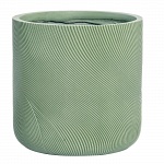 Напольное кашпо IDEALIST LITE Флоу Ваза, круглое, зеленое, Д36 В36 см