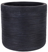 Напольное кашпо IDEALIST Lite Флоранжери, круглое, черное Д42 В41 см