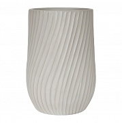 VEL48-BB Напольное кашпо для цветов IDEALIST Премиум Велюр, высокое, Д48 В74 см, цвет айвори, 120 литров