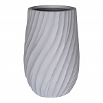 VEL24-LG Напольное кашпо для цветов IDEALIST Премиум Велюр, высокое, Д24 В40 см, светло-серое, 15 литров