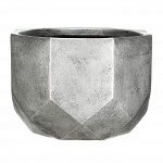 Напольное кашпо IDEALIST LITE Геометри, круглое, серебряное, Д46 В32 см Напольное кашпо IDEALIST LITE Геометри, круглое, серебряное, Д46 В32 см