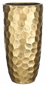 Напольное кашпо IDEALIST LITE Мозаик, ваза, золотое, Д31.5 В61 см