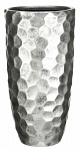 Напольное кашпо IDEALIST LITE Мозаик, ваза, серебряное, Д41.5 В77 см