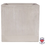 Настольное кашпо IDEALIST Lite Урбан, квадратное, серое Д25 Ш25 В25 см