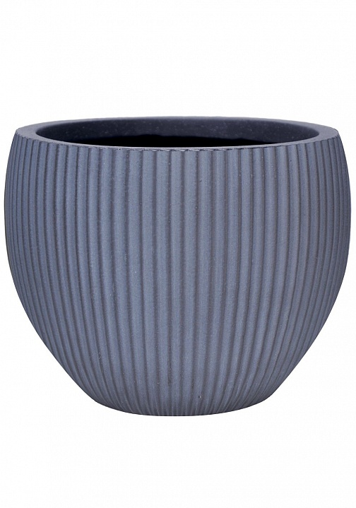 MAR36-GR Напольное кашпо для цветов IDEALIST Премиум Марс, Д36 В29, серое, круглое, 20 литров