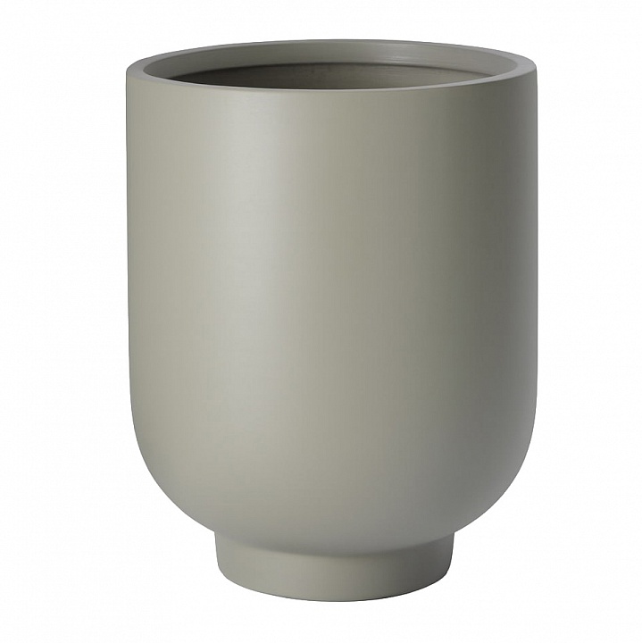 NEOST37-GRN Напольное кашпо для цветов IDEALIST Премиум Нео Сатин, высокое, Д44 В58 см, светло-зеленое, 70 литров