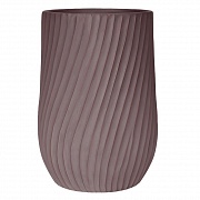 VEL35-BRN Напольное кашпо для цветов IDEALIST Премиум Велюр, высокое, Д35 В55 см, цвет кофе, 45 литров