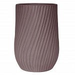 VEL35-BRN Напольное кашпо для цветов IDEALIST Премиум Велюр, высокое, Д35 В55 см, цвет кофе, 45 литров
