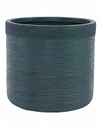 Настольное кашпо IDEALIST LITE Флоранжери, круглое, темно-зеленое, Д26 В25 см