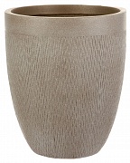 Напольное кашпо IDEALIST LITE Лотус Высокое, круглое, серо-коричневое, Д43 В49.5 см