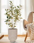 NEO30-BB Напольное кашпо для цветов IDEALIST Премиум  Нео, высокое, Д30 В40 см, бежевое, 24 литра