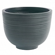 RIF36-GRN Напольное кашпо для цветов IDEALIST Премиум  Риф, чаша, Д36 В27 см, темно-зеленое, 13 литров