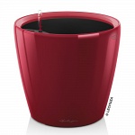 Напольное кашпо с автополивом LECHUZA Классико 50 LS, с субстратом в комплекте, красное, Д49,5 В46,5 см