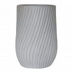 VEL35-LG Напольное кашпо для цветов IDEALIST Премиум Велюр, высокое, Д35 В55 см, светло-серое, 45 литров