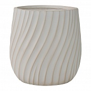 Кашпо Велюр, айвори, высокое Д31 В32 см